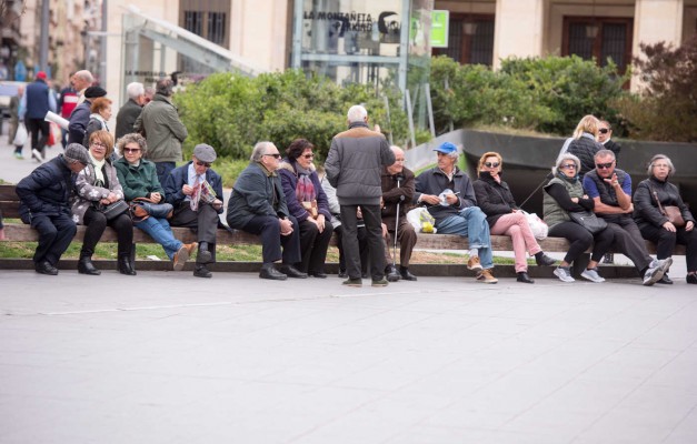 Manifestación por la revalorización de las pensiones  (fotos RAFA MOLINA)