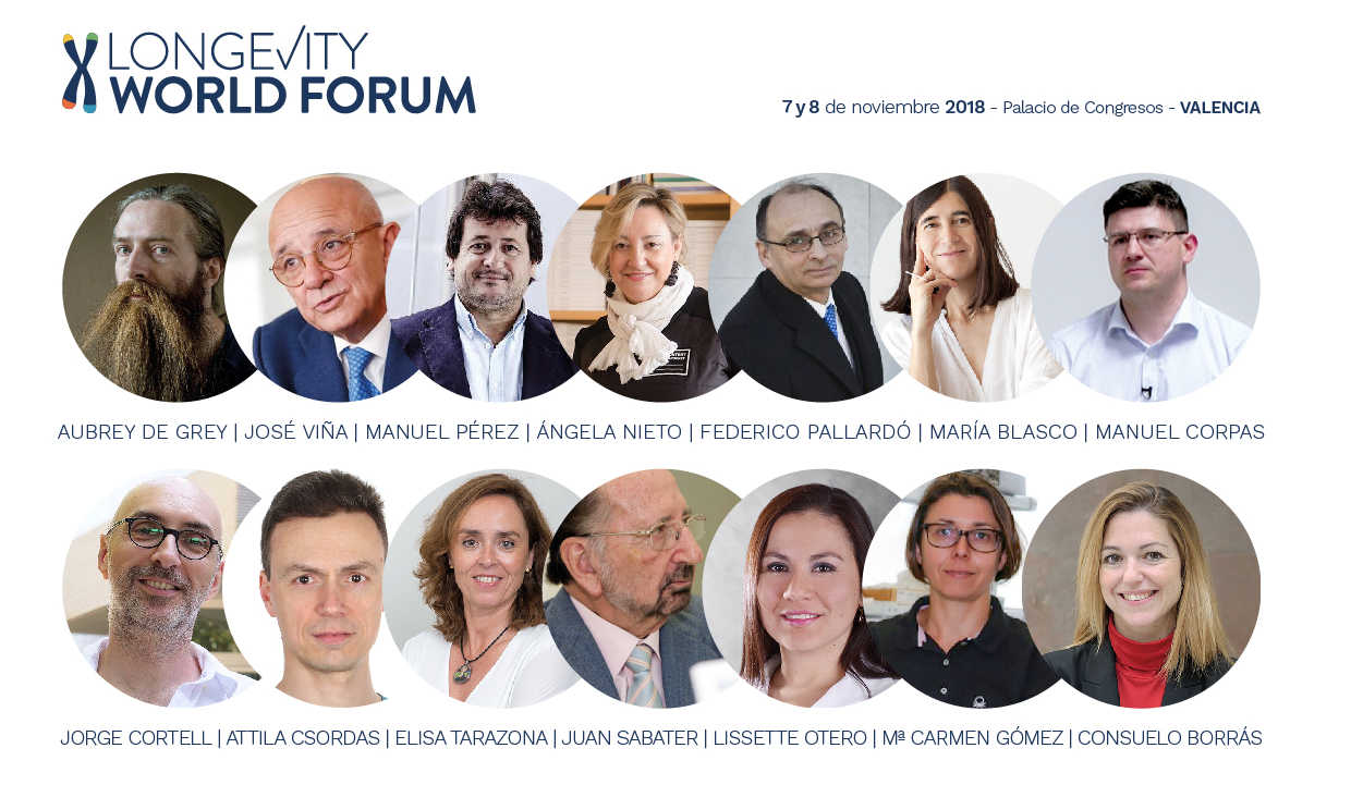 Valencia se prepara para recibir a referentes mundiales de la comunidad científica por el Longevity World Forum