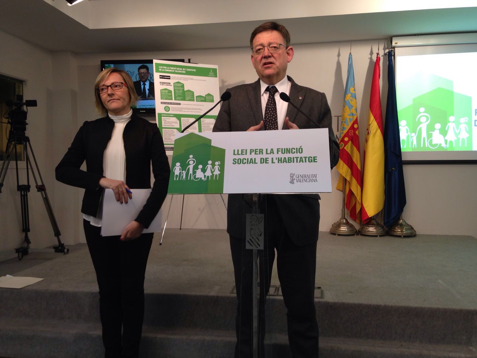 María José Salvador y Ximo Puig, este lunes (VP) - 