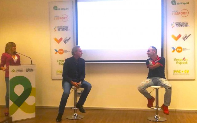 Ricardo Ten y Claudio Chiapucci, protagonistas de El Reto de La Marcha Ciudad de Valencia