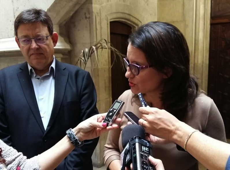 Puig y Oltra le recuerdan a Rajoy que el problema de la financiación no se soluciona 