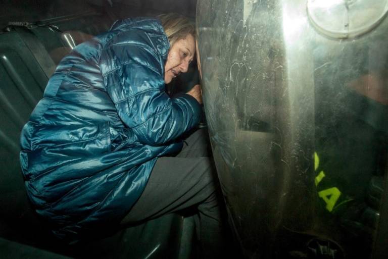 Mari Carmen García-Fuster el día que acudió a declarar. MARGA FERRER - 