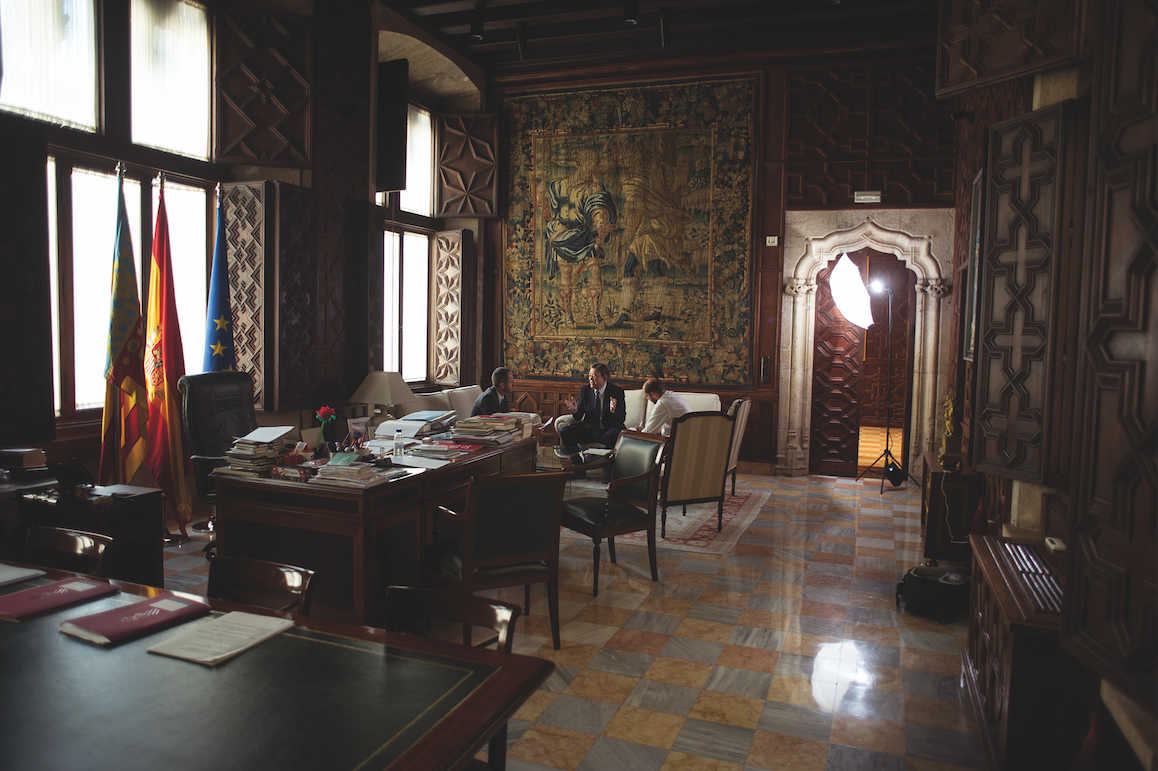 El presidente del Consell Ximo Puig, durante la entrevista (DANI DUART) - 