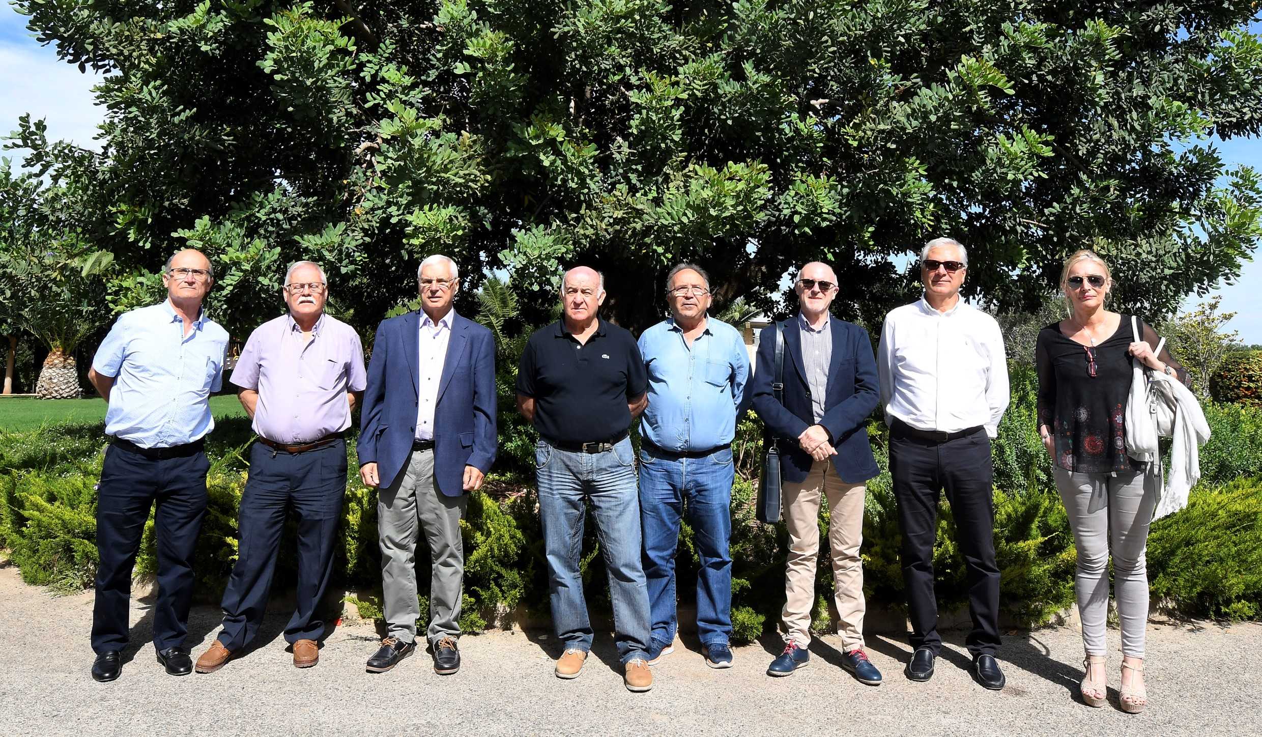 Algunos de los trabajadores de la provincia de Castellón homenajeados por Iberdrola. - 