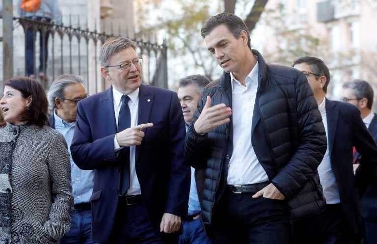 Puig y Sánchez juntos en València. Foto: EFE - 