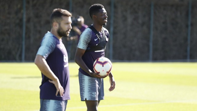 El Barça realiza un entrenamiento de recuperación pensando en el Valencia
