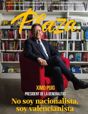 El presidente de la Generalitat, Ximo Puig, portada de la revista Plaza de octubre
