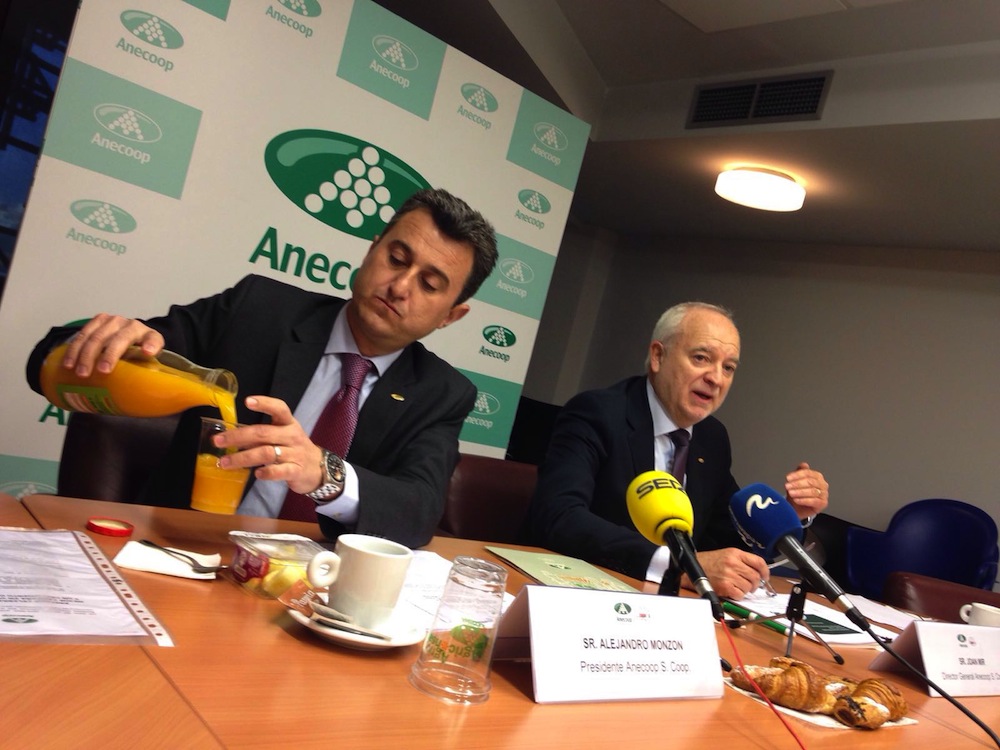 Anecoop esquiva el golpe del veto ruso y eleva sus ventas a 577 millones de euros