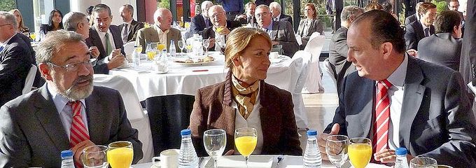 José Vicente González, Rodríguez-Piñero y Morata durante el acto - 