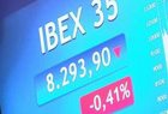 Moderadas pérdidas en bolsa a media sesión