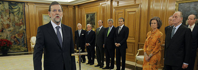 Rajoy jura ante el Rey y ya es presidente
