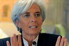 Christine Lagarde pide <br />a los países europeos desde el FMI que hablen <br />