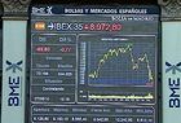 Los números rojos se extienden por la bolsa a media sesión