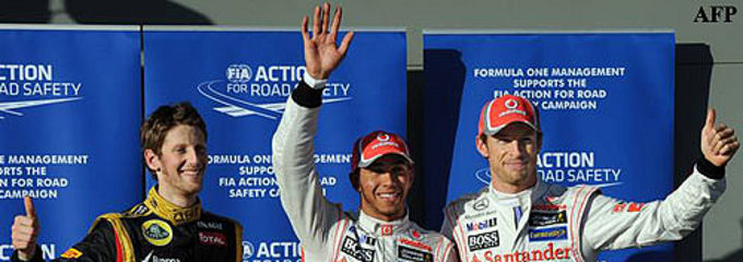 Hamilton logra la primera 'pole' de la temporada con Alonso fuera de la Q3