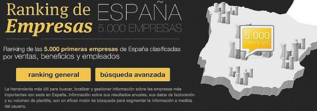 Valenciaplaza.com publica el primer <strong>Ranking de empresas de España </strong>gratuito en Internet 