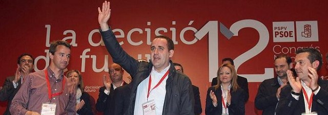 Solo el 32% de los delegados vota a favor de la gestión de Jorge Alarte al frente del PSPV