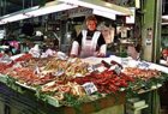 La Cotorra, doña Rita <br />y la pescadería del Mercado Central