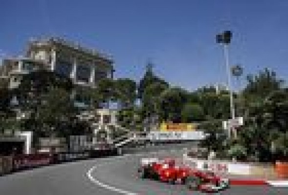 Alonso fue el más rápido con la pista seca en Mónaco