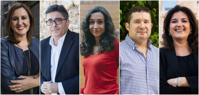 Cinco políticos prometen 'mojarse' en Valencia Plaza hasta las elecciones