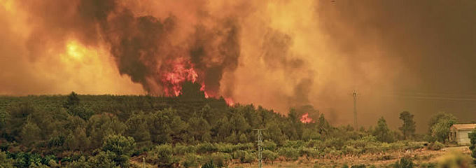 El incendio del pasado fin de semana, en las proximidades de Turis / EFE - 