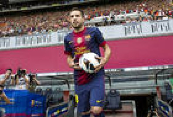 Jordi Alba presentado como nuevo jugador del Barça