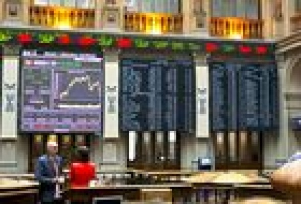 Bolsa y deuda estrenan la semana con fuertes descensos
