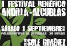 <strong><br />Festival benéfico contra los efectos del incendio de este verano en Andilla-Alcublas</strong>