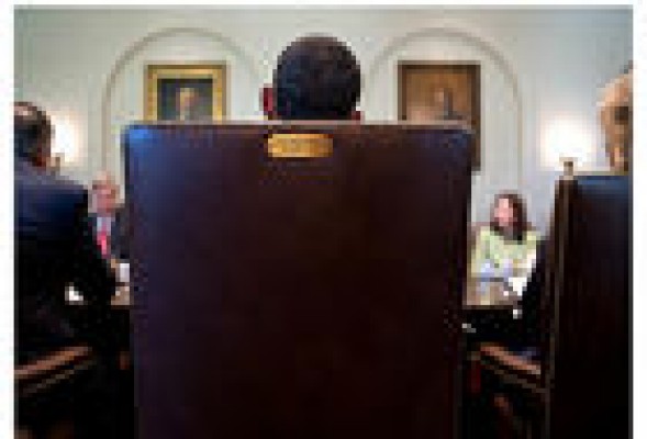 Alberto Fabra y la silla de Obama