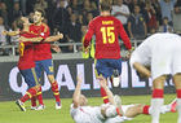 España gana a Georgia con un único tanto de Soldado