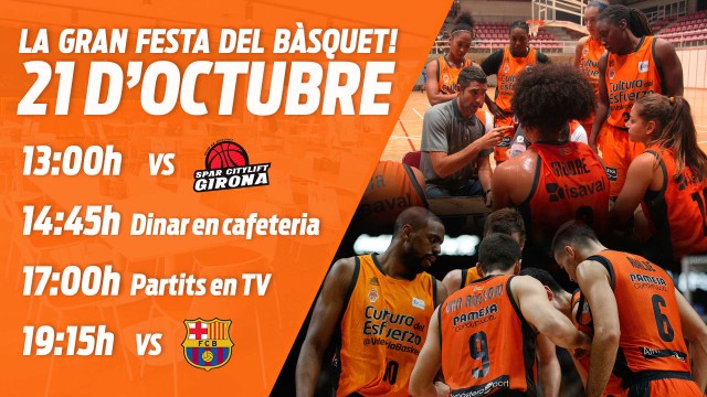 Valencia Basket prepara ‘La Gran Festa del Bàsquet’ para el domingo 21 de octubre