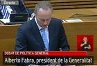 Alberto Fabra propone reducir de 99 a 79 el número de diputados y recortar a la mitad los organismos estaturarios