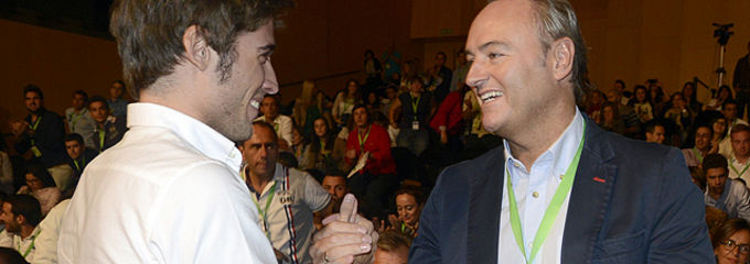 Caballero, presidente de NNGG, y Alberto Fabra, jefe del Consell - 
