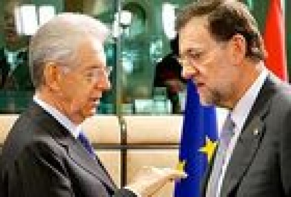 CUMBRE<br /><strong>Rajoy y Monti certifican hoy su frente común ante Bruselas</strong>