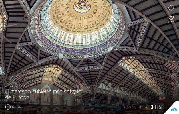 La aerolínea KLM incluye el Mercado Central en su lista de 50 mejores destinos del mundo 