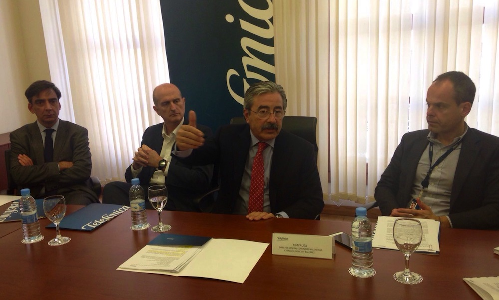 Telefónica presupuesta 80 millones para instalar fibra y 4G en cien municipios valencianos
