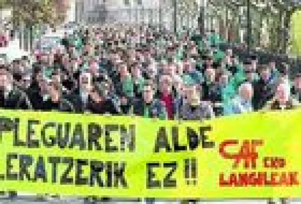 Los trabajadores de CAF siguen con los paros por el ERE