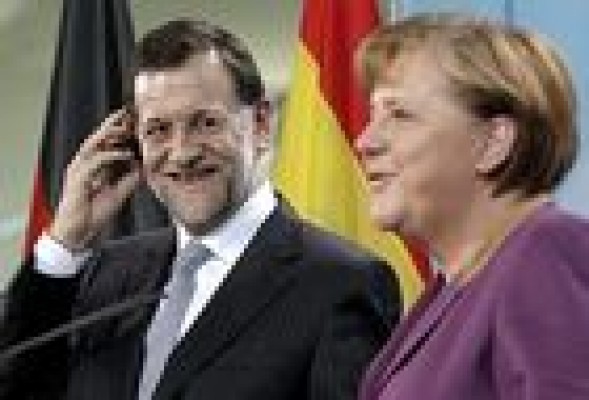Merkel recibe a Rajoy en la cancillería con el caso Bárcenas como telón de fondo 