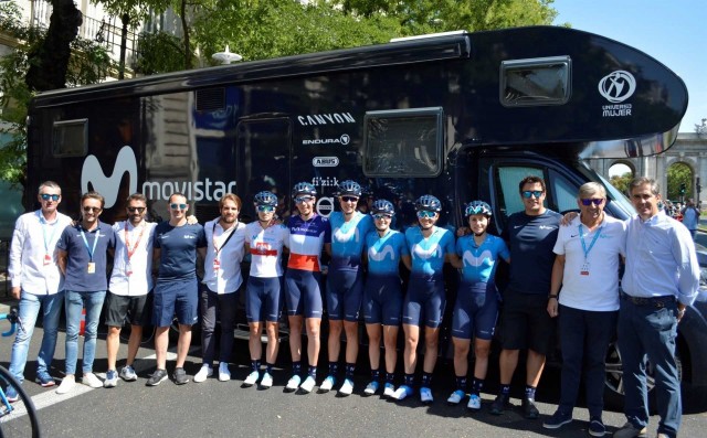 El Movistar Team femenino renueva a nueve de sus corredoras para 2019
