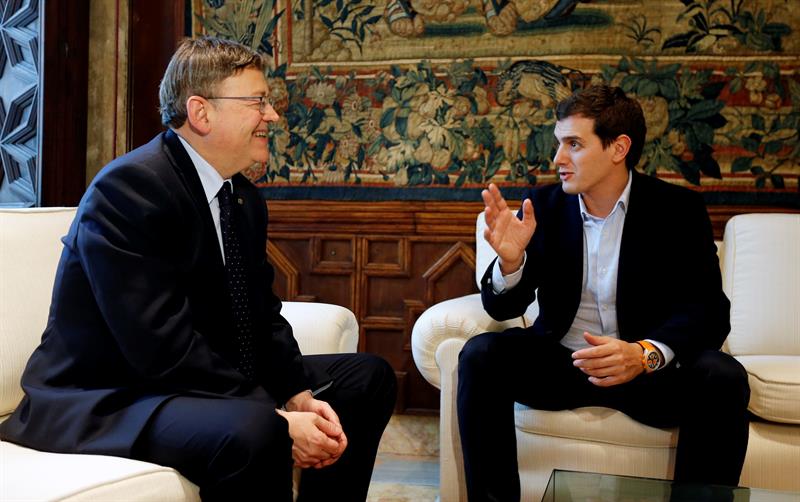 Puig recibe a Rivera en el Palau