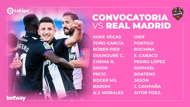 Paco López convoca a veinte jugadores sin Mayoral, cedido por el Real Madrid