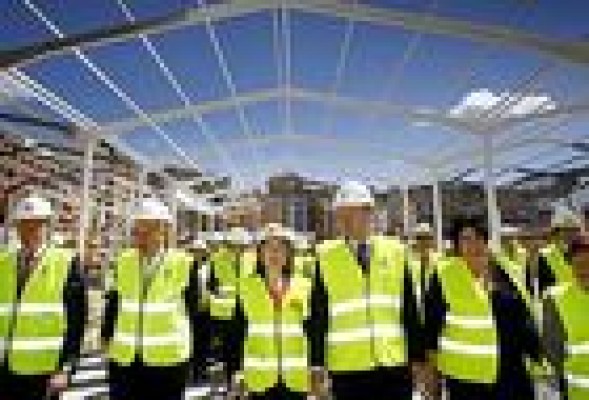 El príncipe, Rajoy y Fabra inauguran el AVE a Alicante sin discurso de Castedo