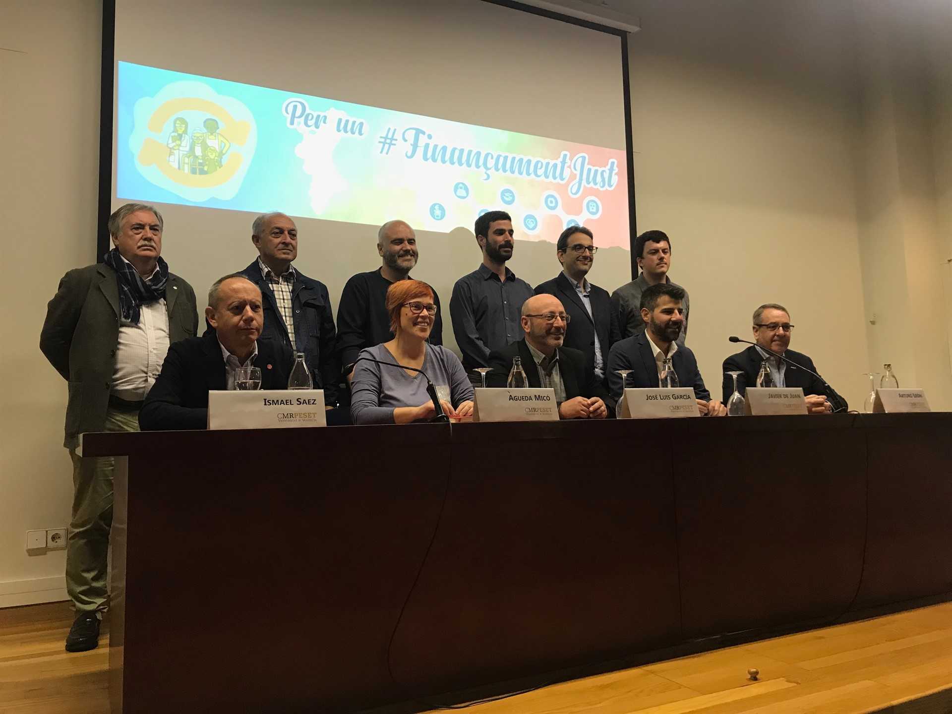 Entidades valencianas y baleares exigen un nuevo modelo de financiación en 2019 