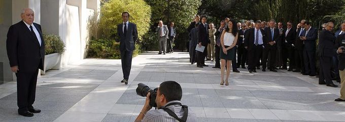 El presidente de El Corte Inglés, Isidoro Álvarez, antes de la junta general de accionistas. EFE/J. L. Pino - 
