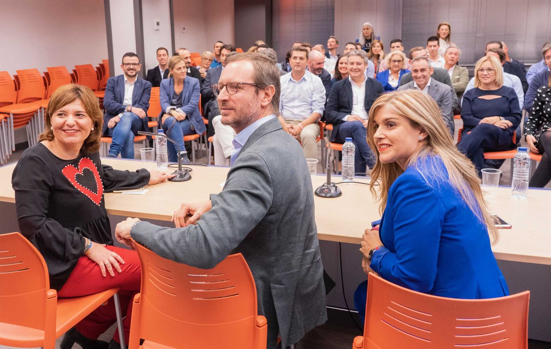 Bonig, Maroto y Ortiz en la reunión del comité de este lunes. Foto: PPCV - 