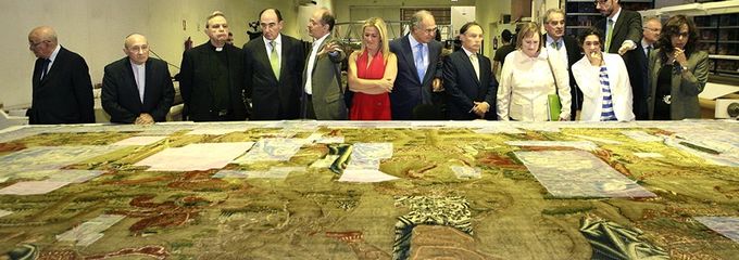 Los tapices restaurados del Colegio del Patriarca se expondrán en 2015