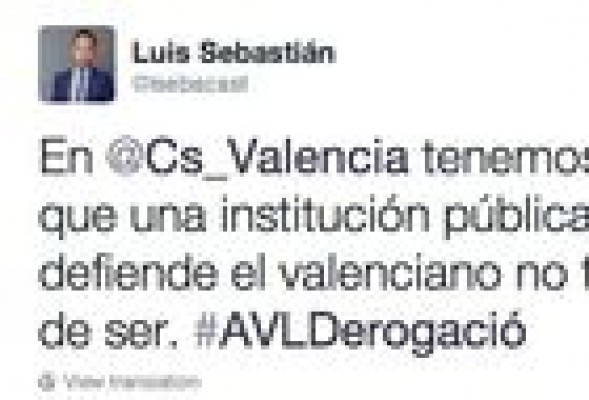 Ciutadans Valencia 'pincha' al PPCV exigiendo la derogación de la AVL