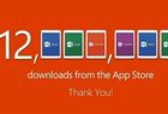 Microsoft alcanza 12 millones de descargas de Office para iPad