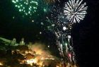 Incendio en la montaña de Cullera tras el disparo de unos fuegos artificiales