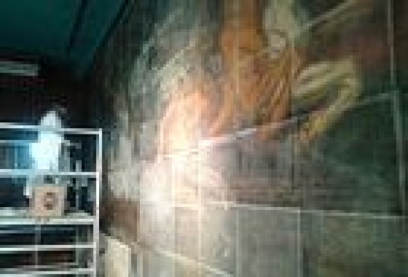 Un mural de Segarra de 1952 viajará a Xàbia tras decorar una tienda sesenta años