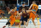 Crónica Valencia Basket 59-60 FC Barcelona: El Valencia Basket tendrá que asaltar el Palau por partida doble
